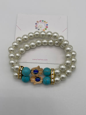 Pearl-Hand of Haram-Protection-Bracelet