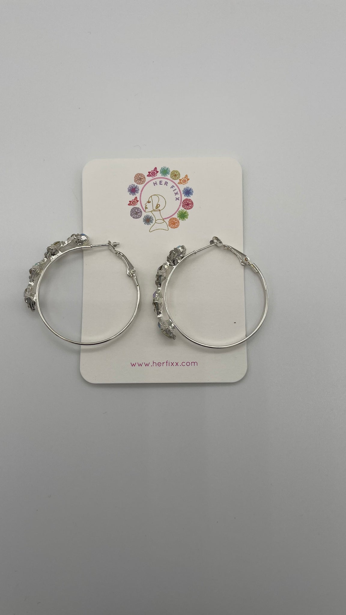 Silver-iridescent-hoop-earrings