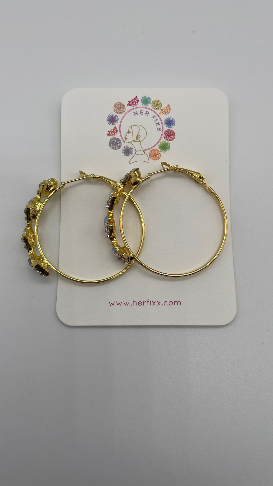 Gold- iridescent- hoop-earrings