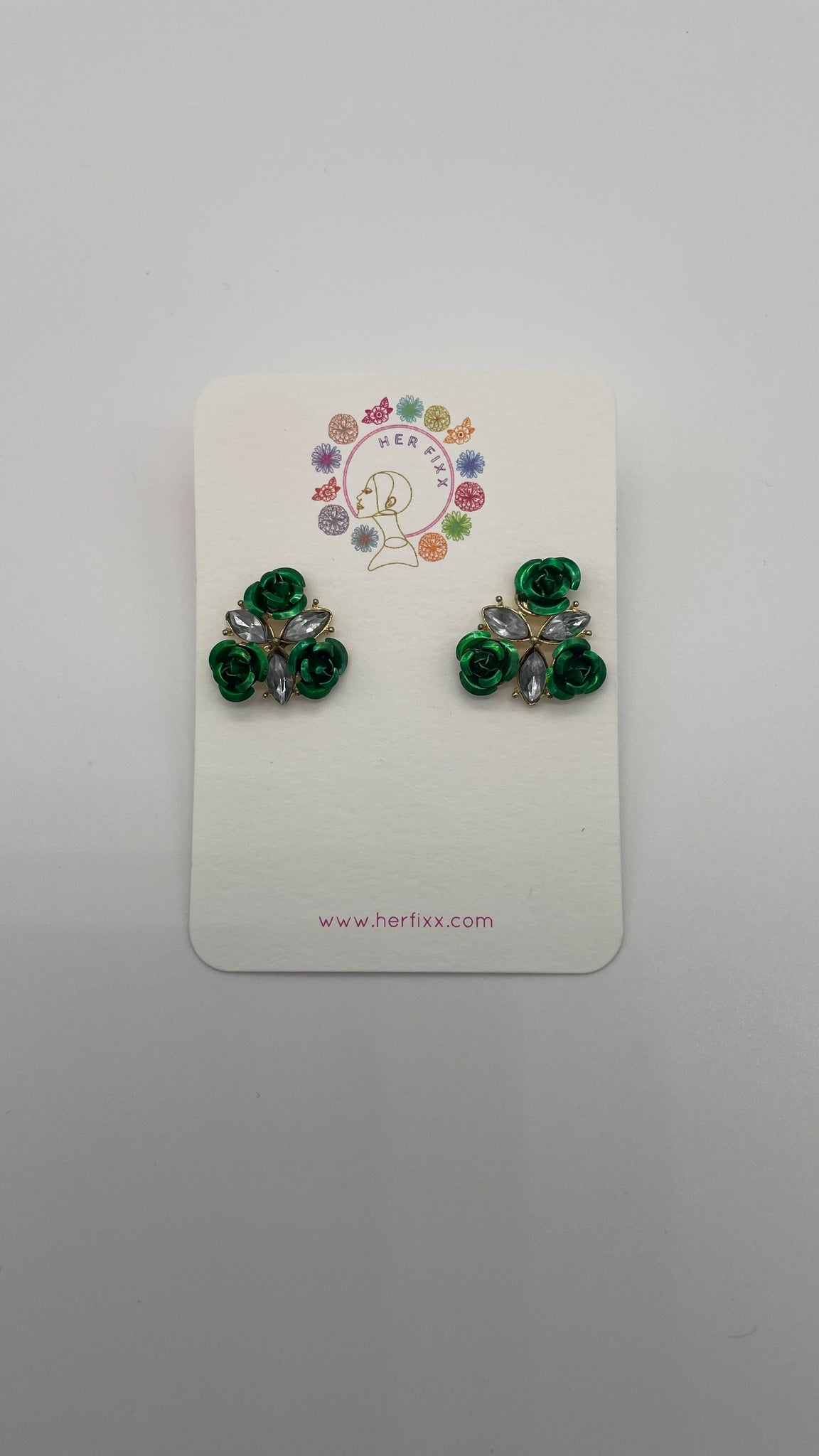 Somalia Rose-Floral Rose Post Earring