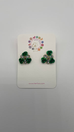 Somalia Rose-Floral Rose Post Earring