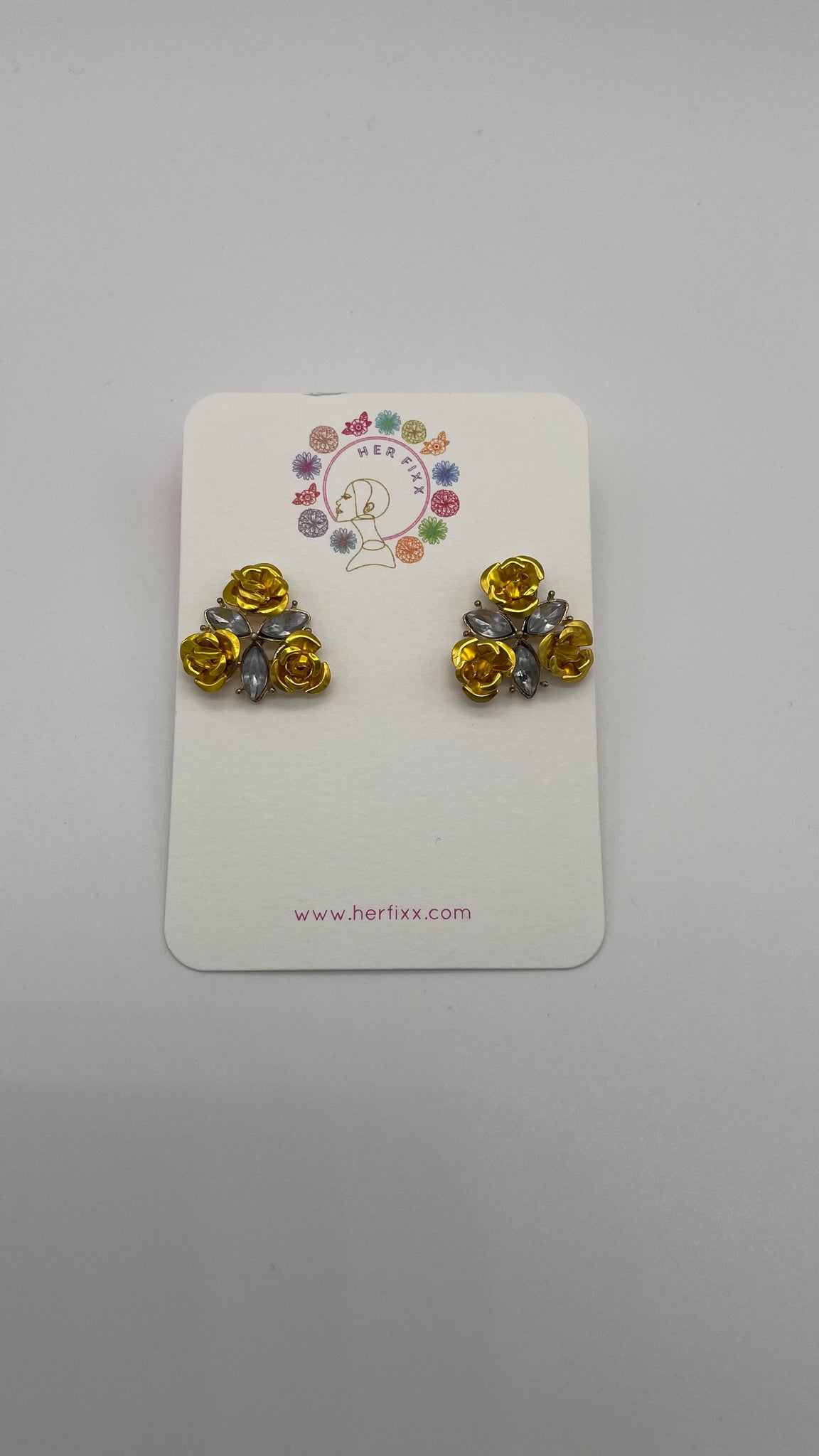 Somalia Rose-Floral Rose Post Earring