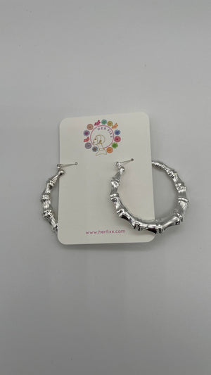 Round the Way- Bamboo Hoops Gold/Silver