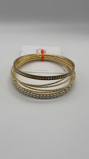 Gold Bangle Set