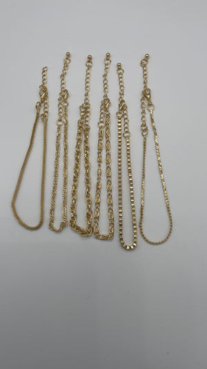 Stacked- Anklet set